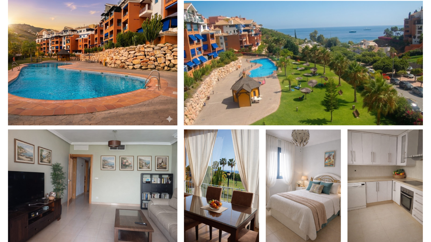 Piso de 2 dormitorios con vistas al mar en Playa Galera, Almuñécar