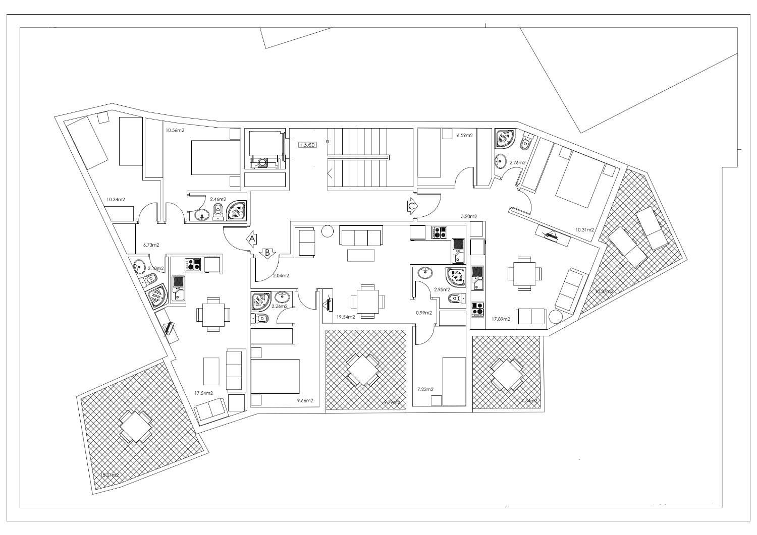 Consolidated urban plot for construction