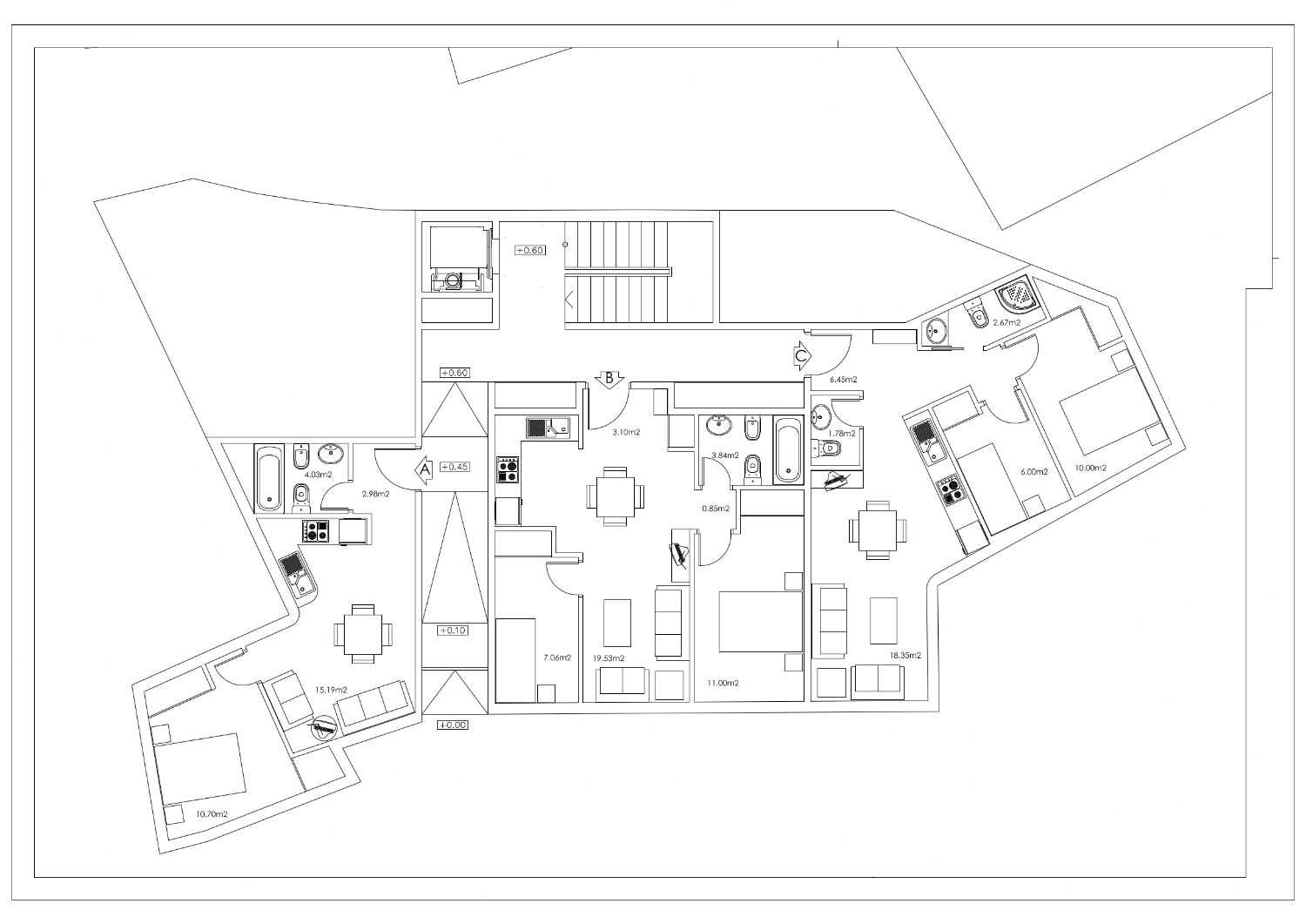 Consolidated urban plot for construction