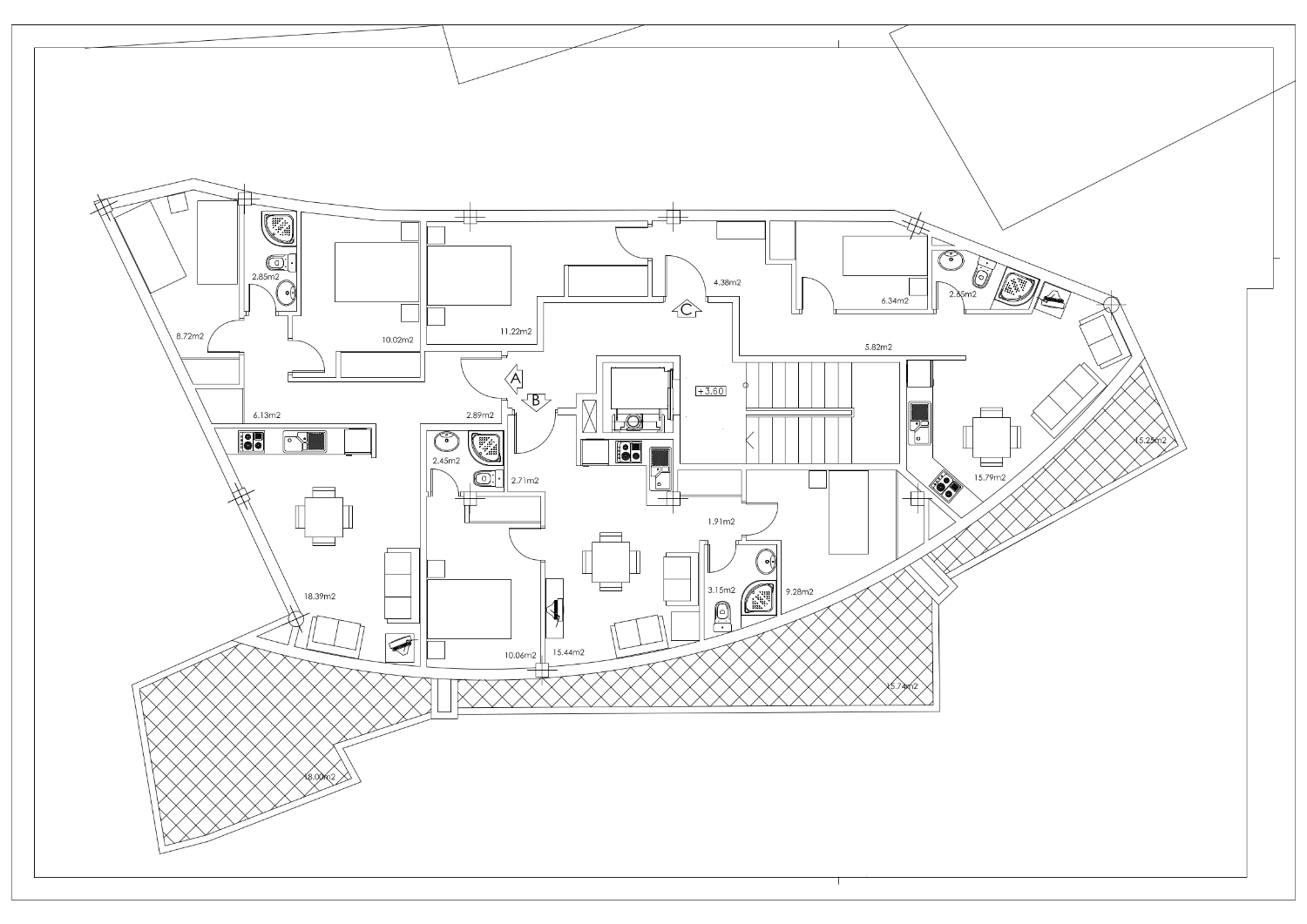 Consolidated urban plot for construction