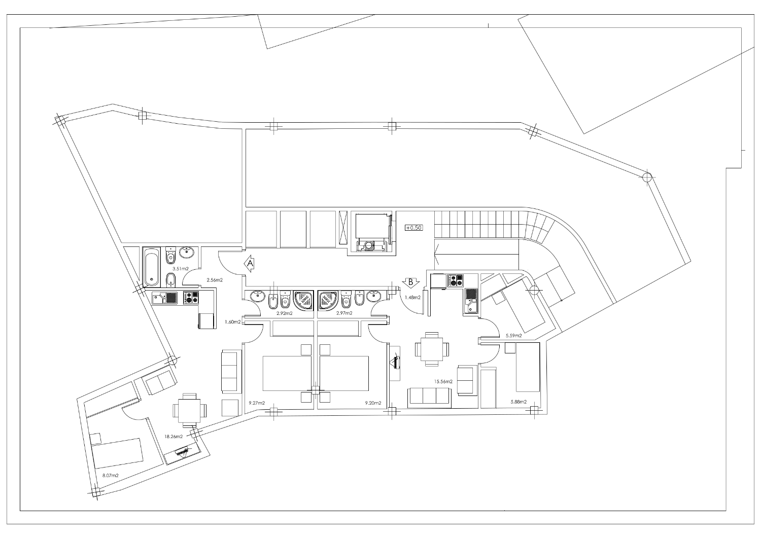 Consolidated urban plot for construction